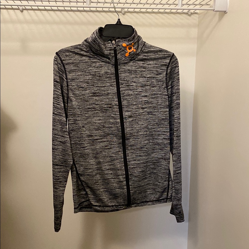 Orangetheory Gray Jacket with Orange Accent